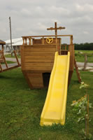 noah's ark with slide playground equipment